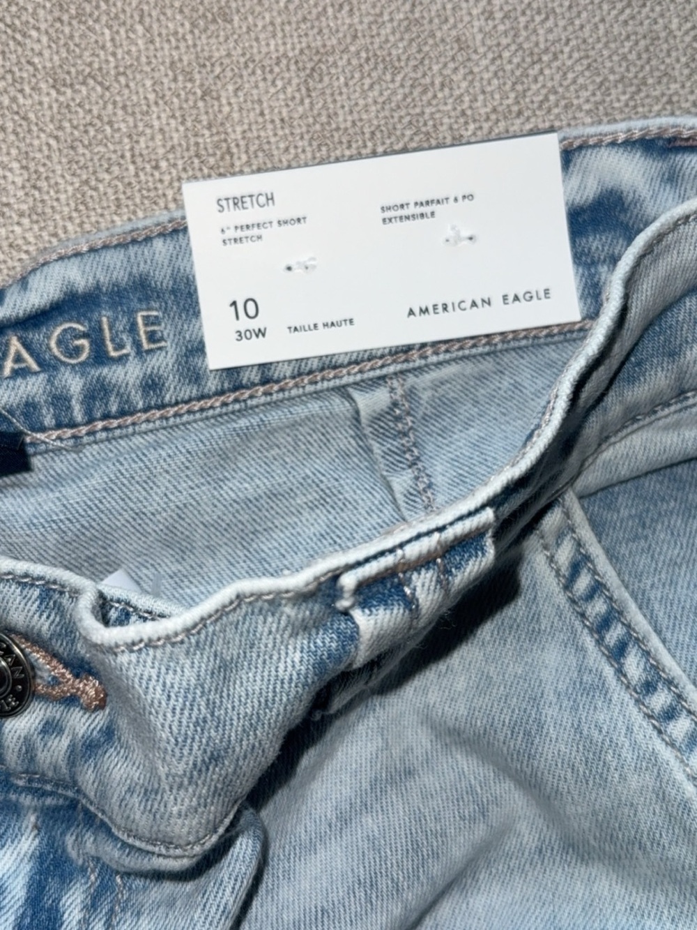 American Eagle Outfitters Light Blue Denim Jean Shorts - Picture 2 of 3